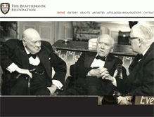 Tablet Screenshot of beaverbrookfoundation.org